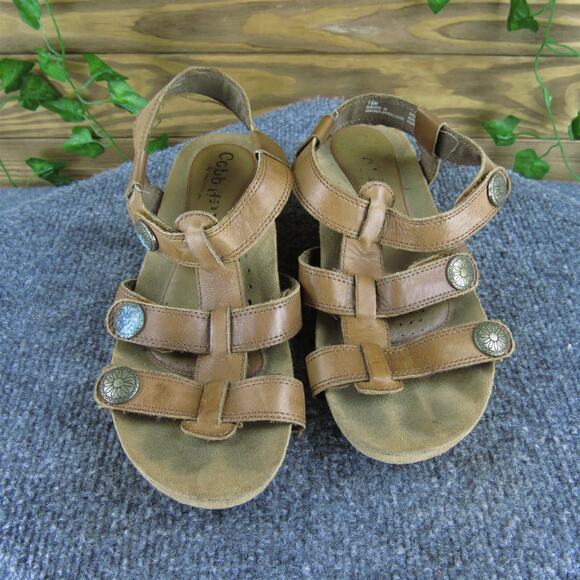 Cobb Hill Women's Gladiator Brown Leather Sz 7.5 Medium Used 2025 - Picture 2 of 7